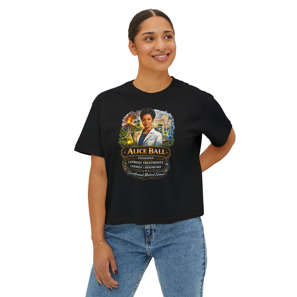 Alice Ball Chemist Tribute Women's Boxy Graphic Tee
