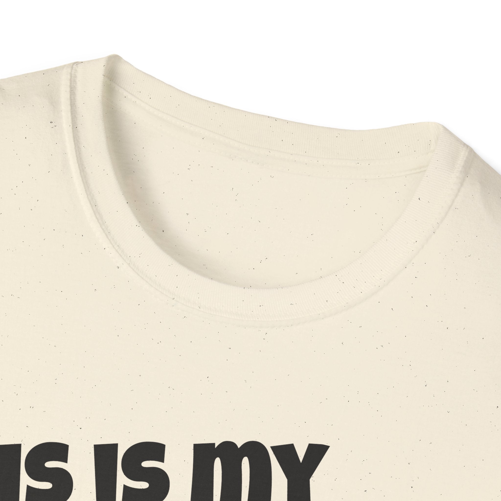 Saint Bernard This Is My Happy Face T-Shirt | Dog Dad Tee