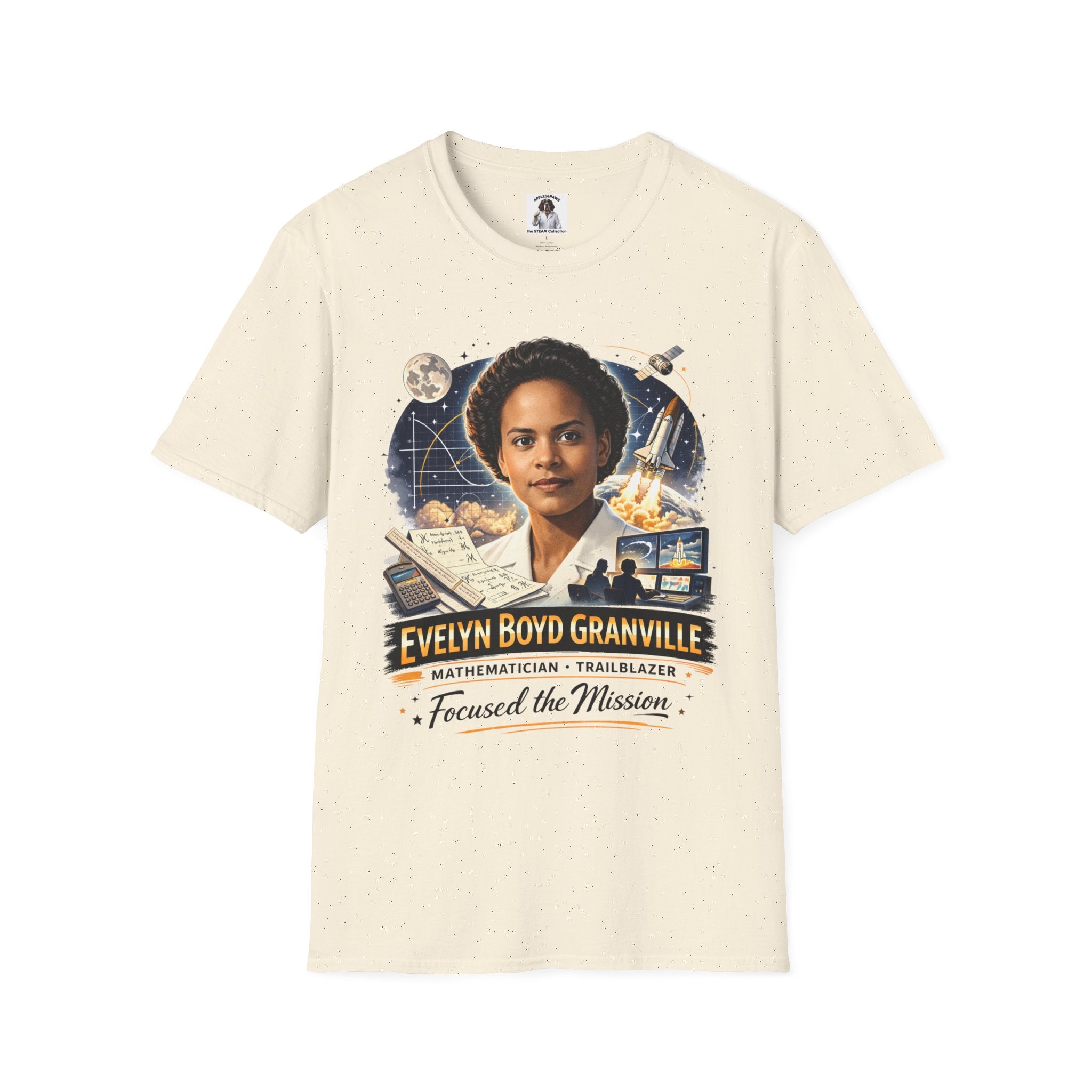 Evelyn Boyd Granville Tribute T-Shirt — Mathematician & Trailblazer “Focused the Mission”