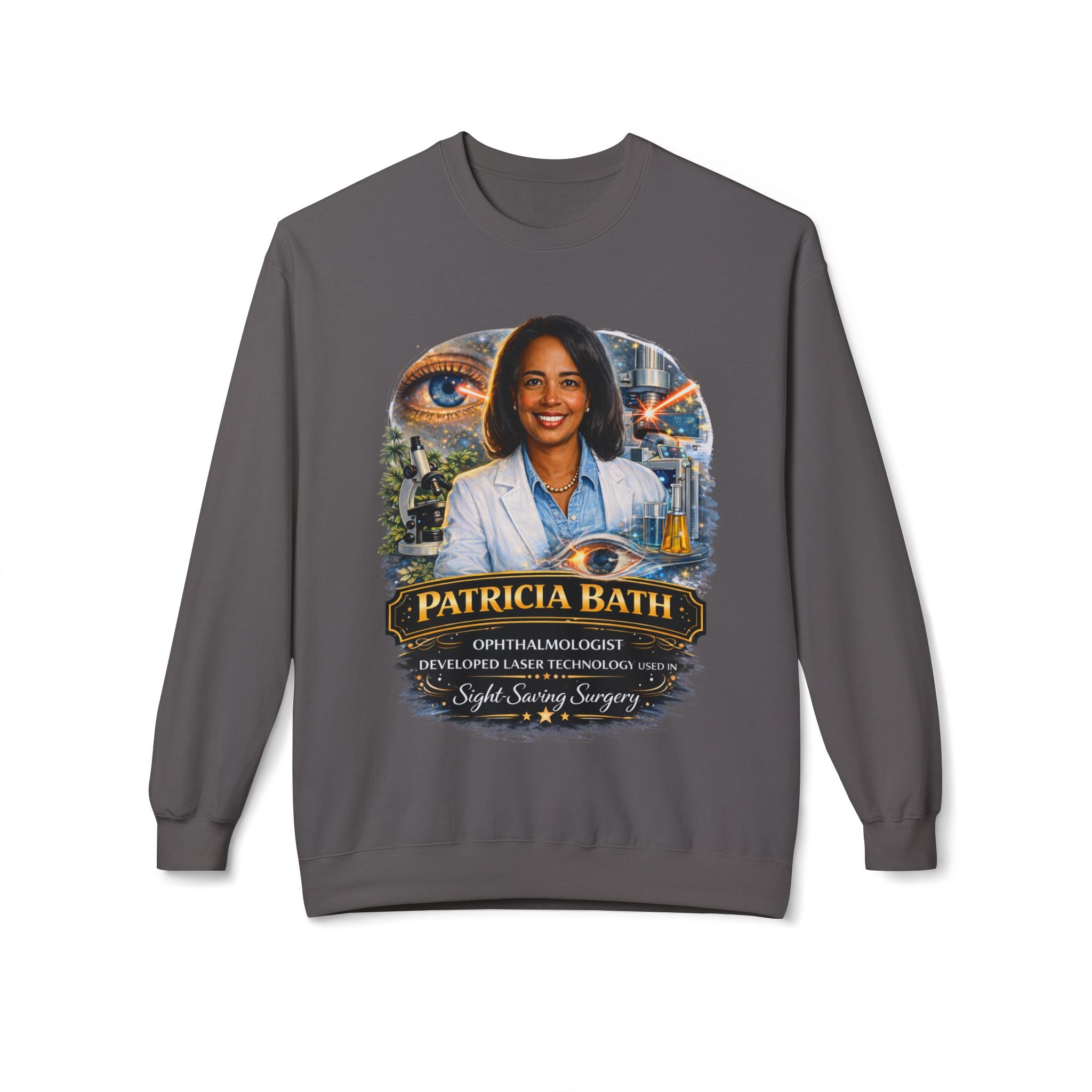 Patricia Bath Ophthalmologist Tribute Crewneck Sweatshirt