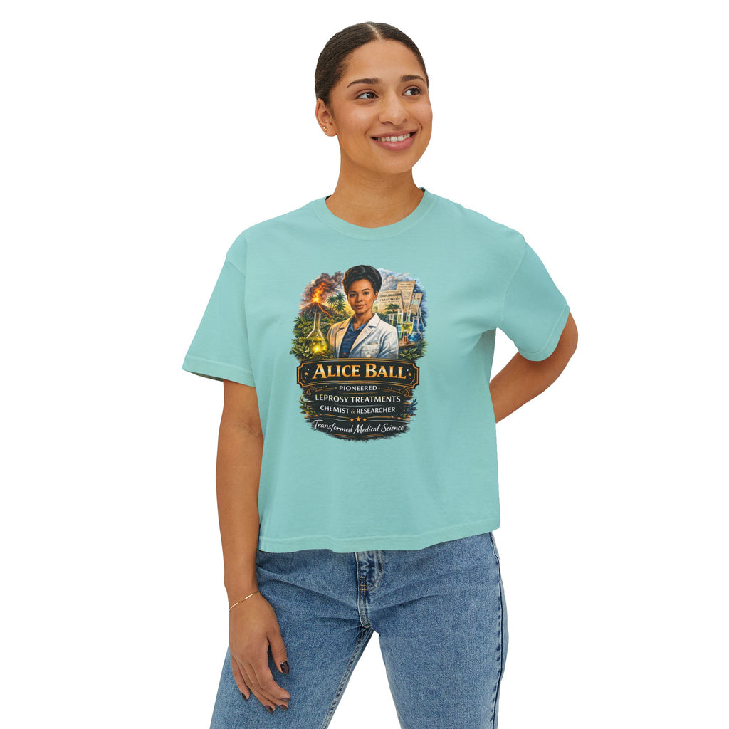Alice Ball Chemist Tribute Women's Boxy Graphic Tee