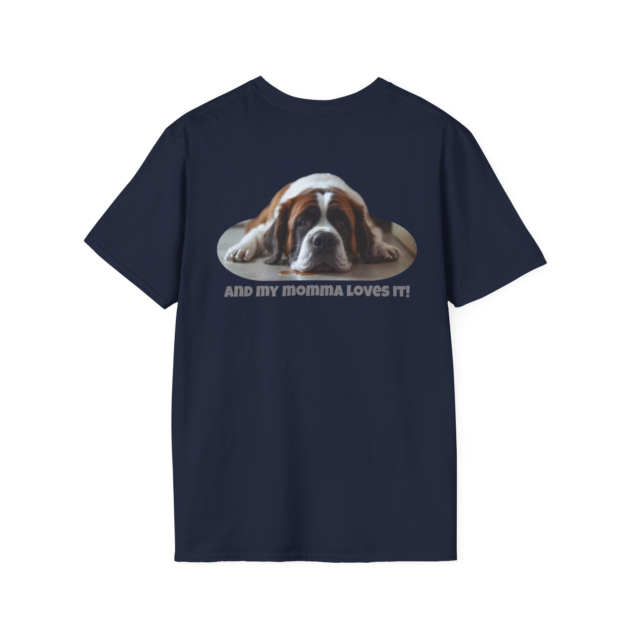Saint Bernard This Is My Happy Face T-Shirt | Dog Mom Tee