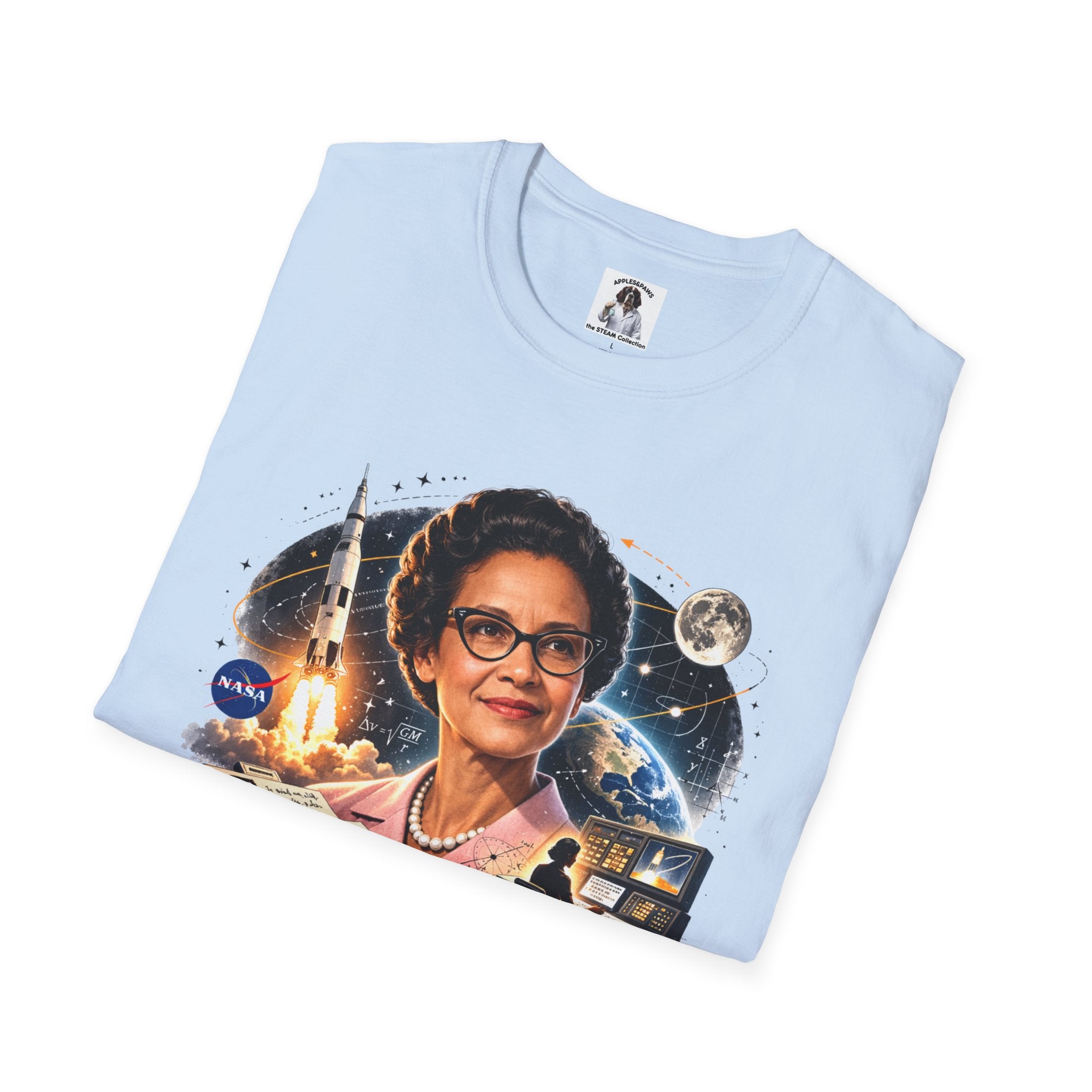 Katherine Johnson Tribute T-Shirt — Celebrating ‘Calculated the Path to the Moon’ NASA Math Pioneer
