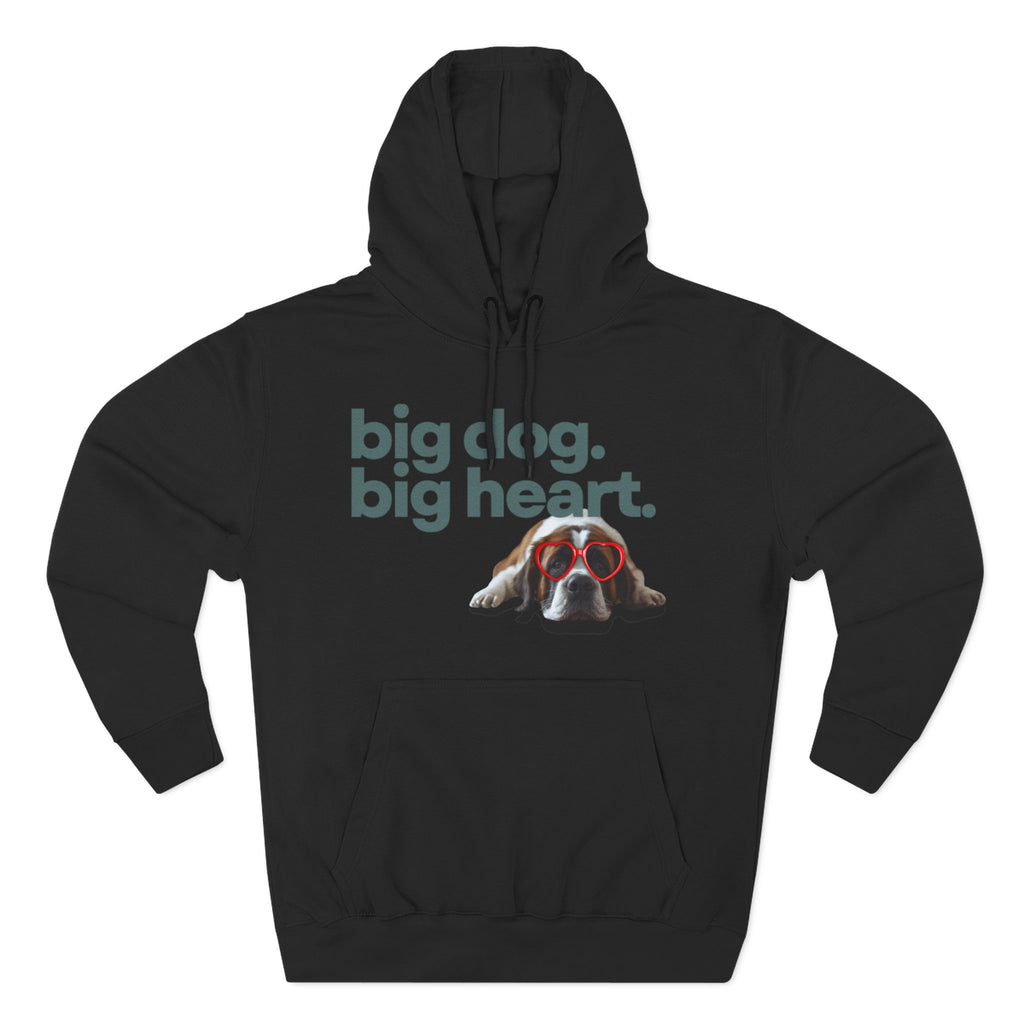 Big Dog, Big Heart-St. Bernard Valentine's Hoodie