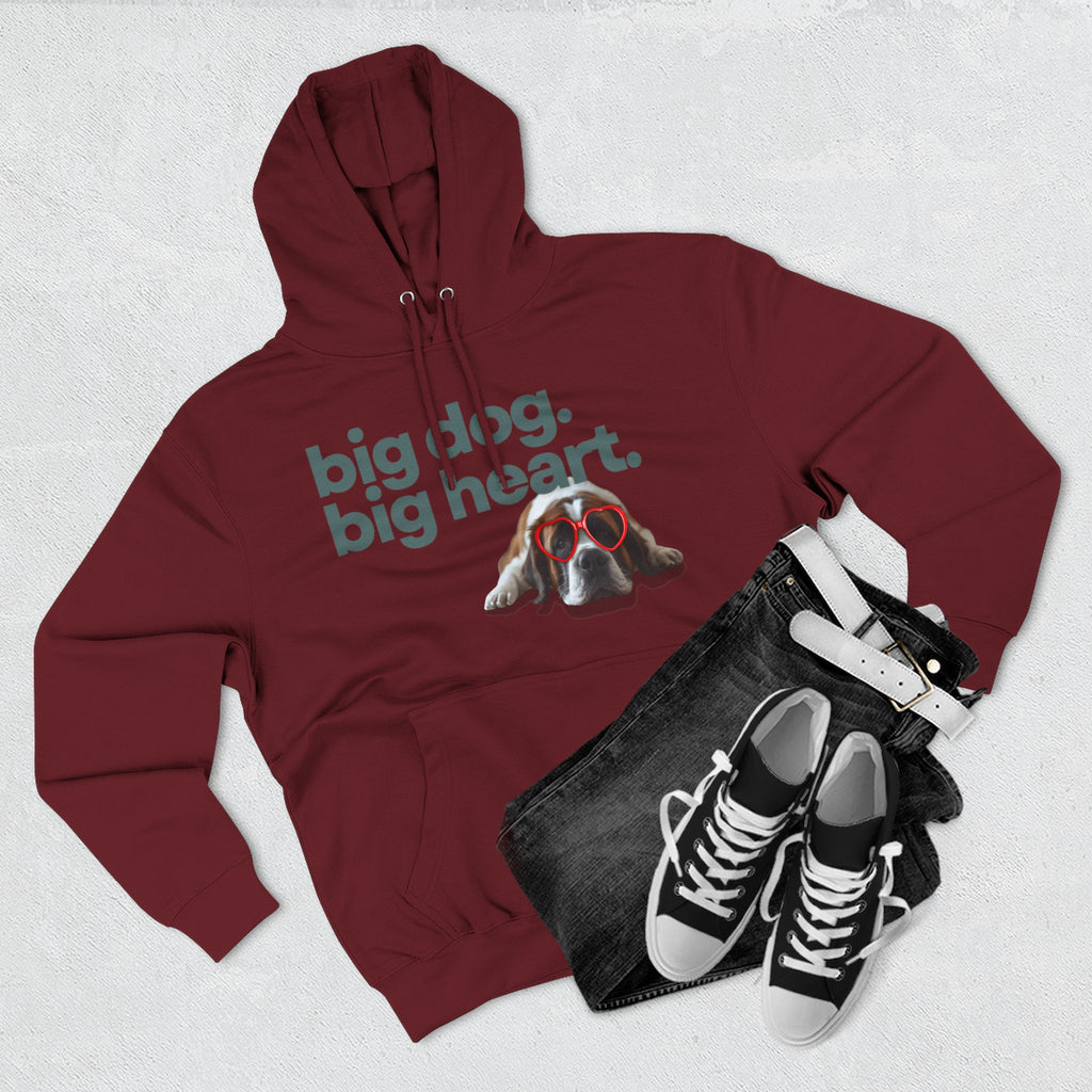 Big Dog, Big Heart-St. Bernard Valentine's Hoodie
