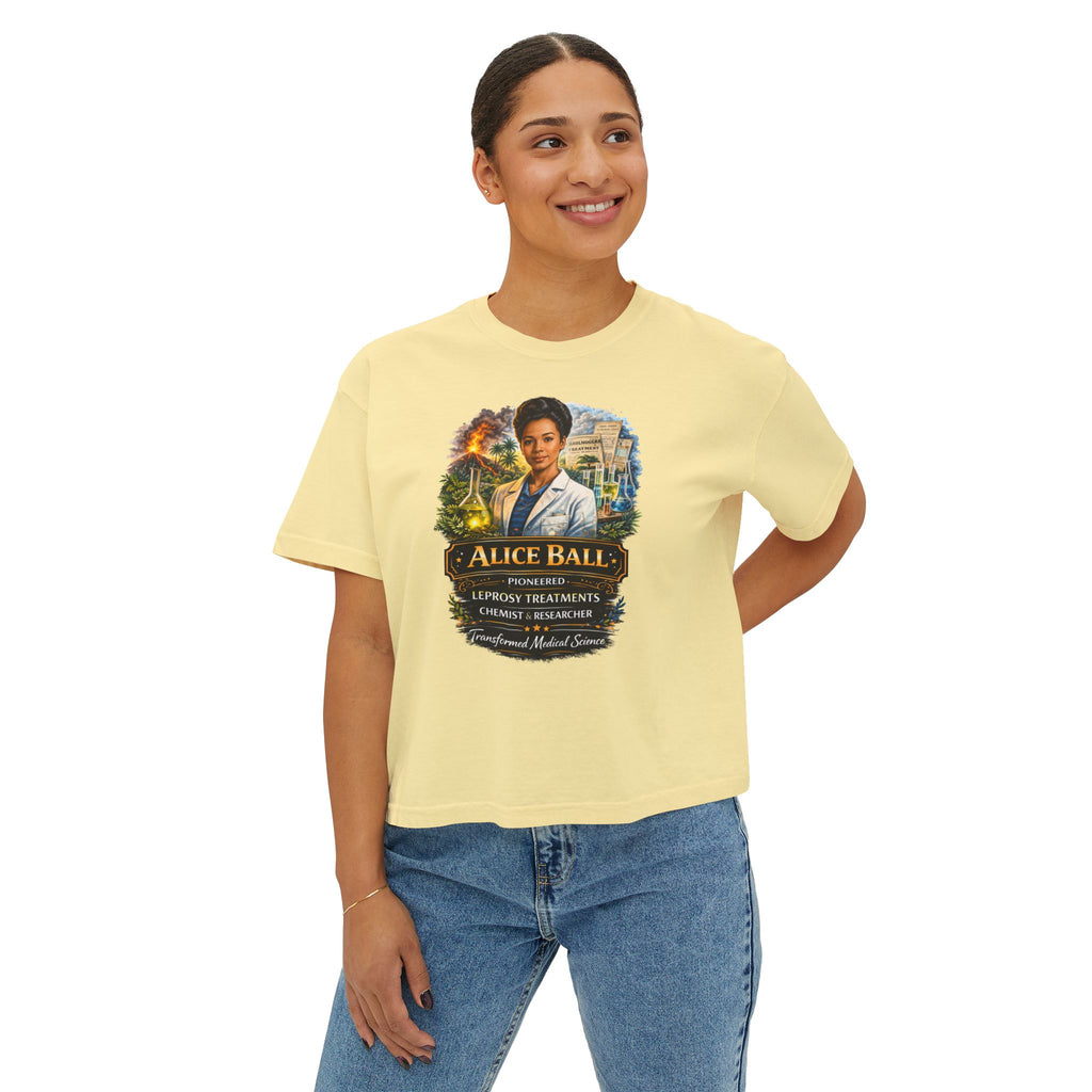 Alice Ball Chemist Tribute Women's Boxy Graphic Tee