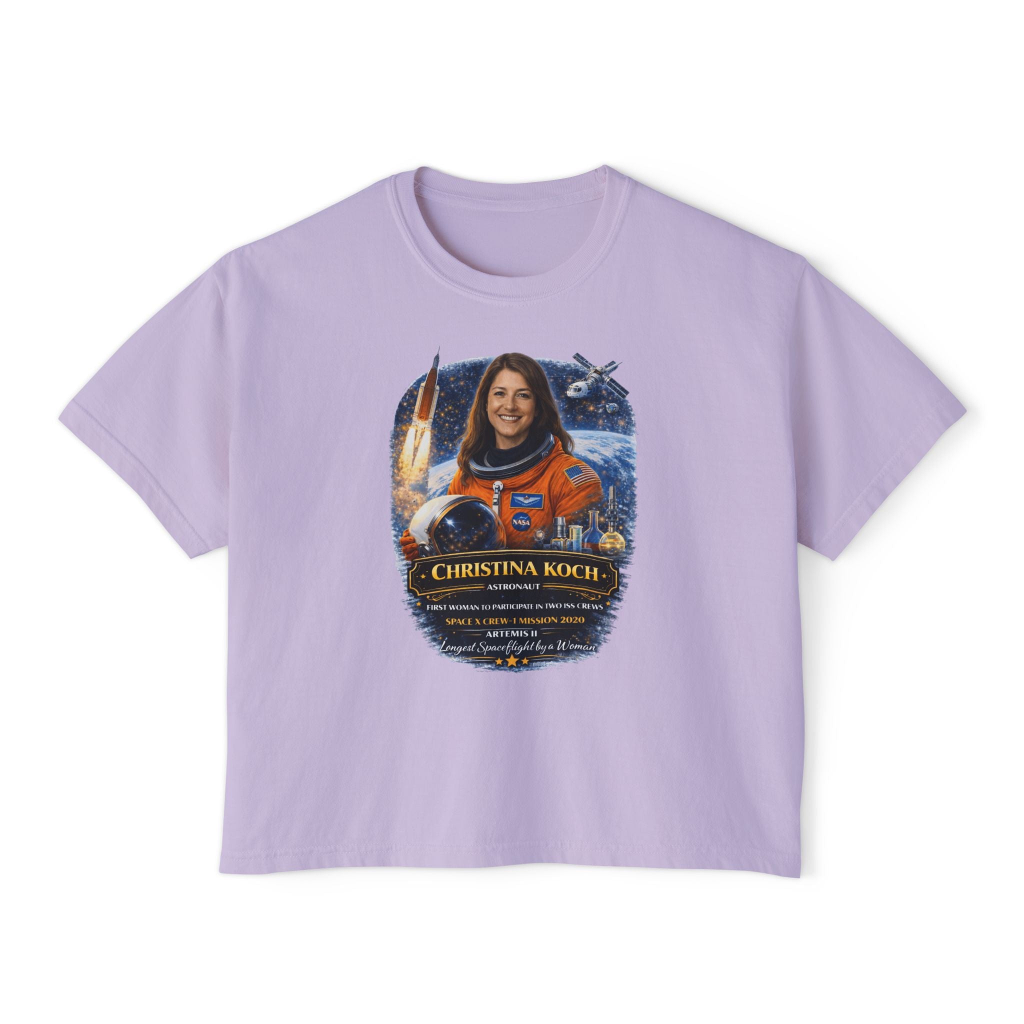 Christina Koch Tribute Women's Boxy Graphic Tee