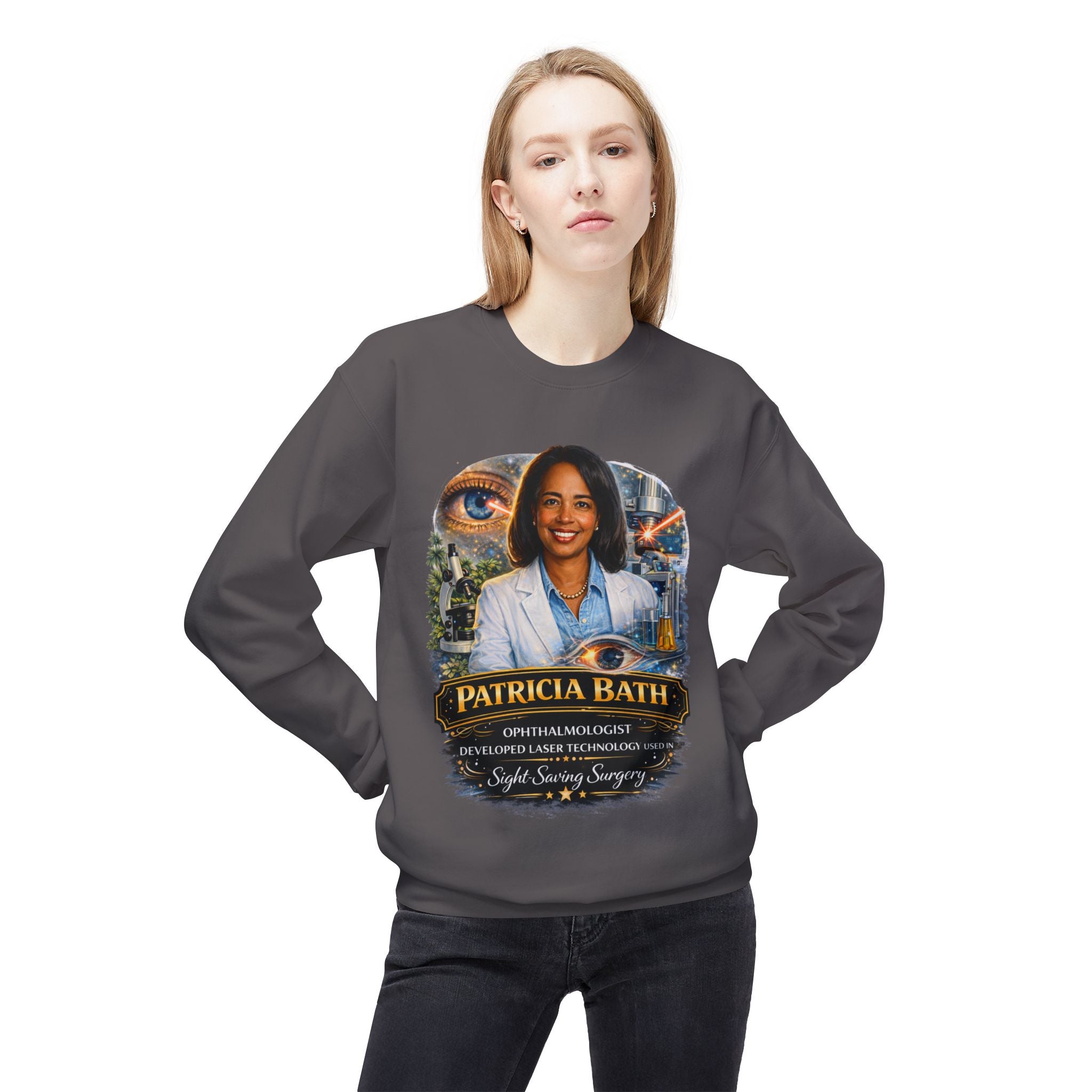 Patricia Bath Ophthalmologist Tribute Crewneck Sweatshirt