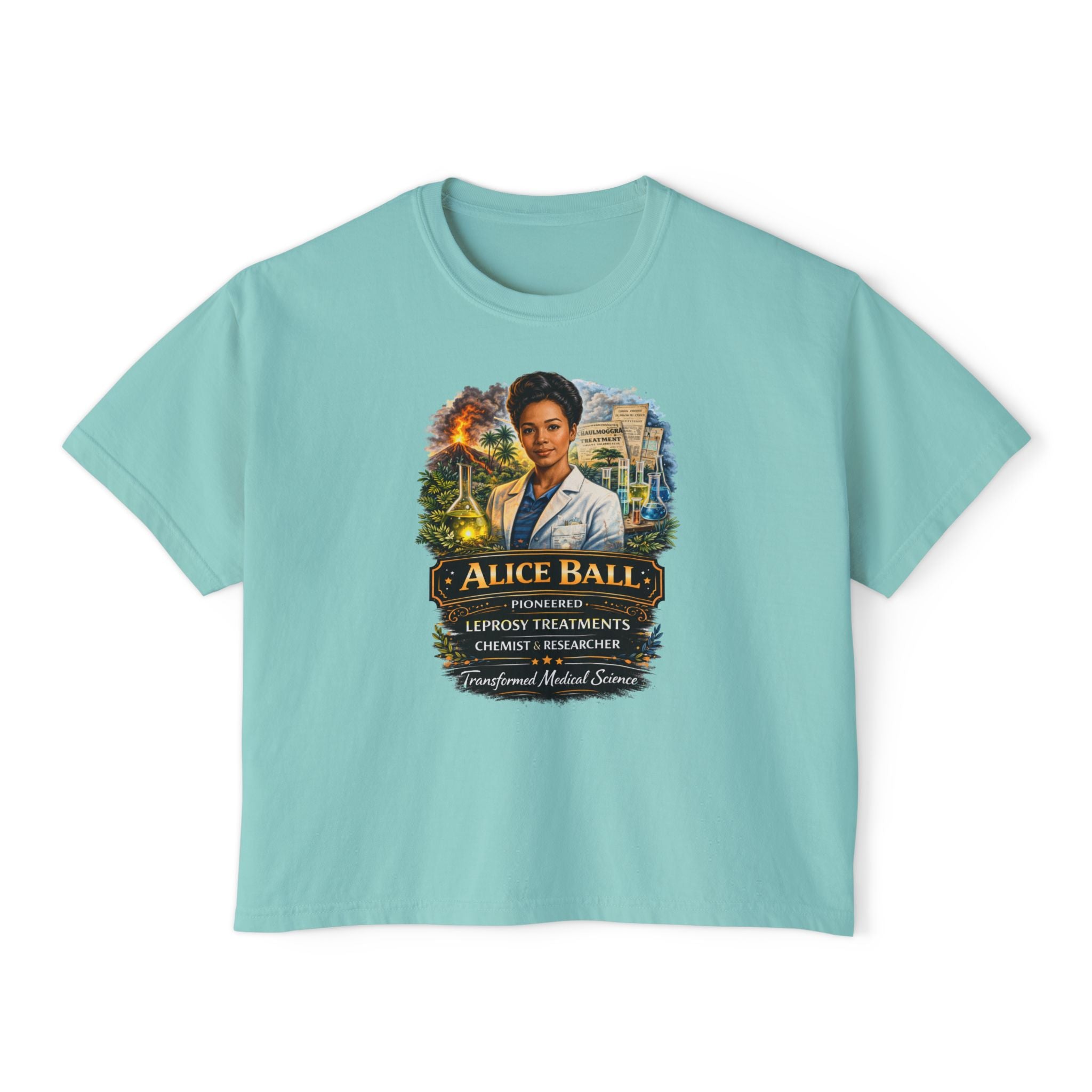 Alice Ball Chemist Tribute Women's Boxy Graphic Tee